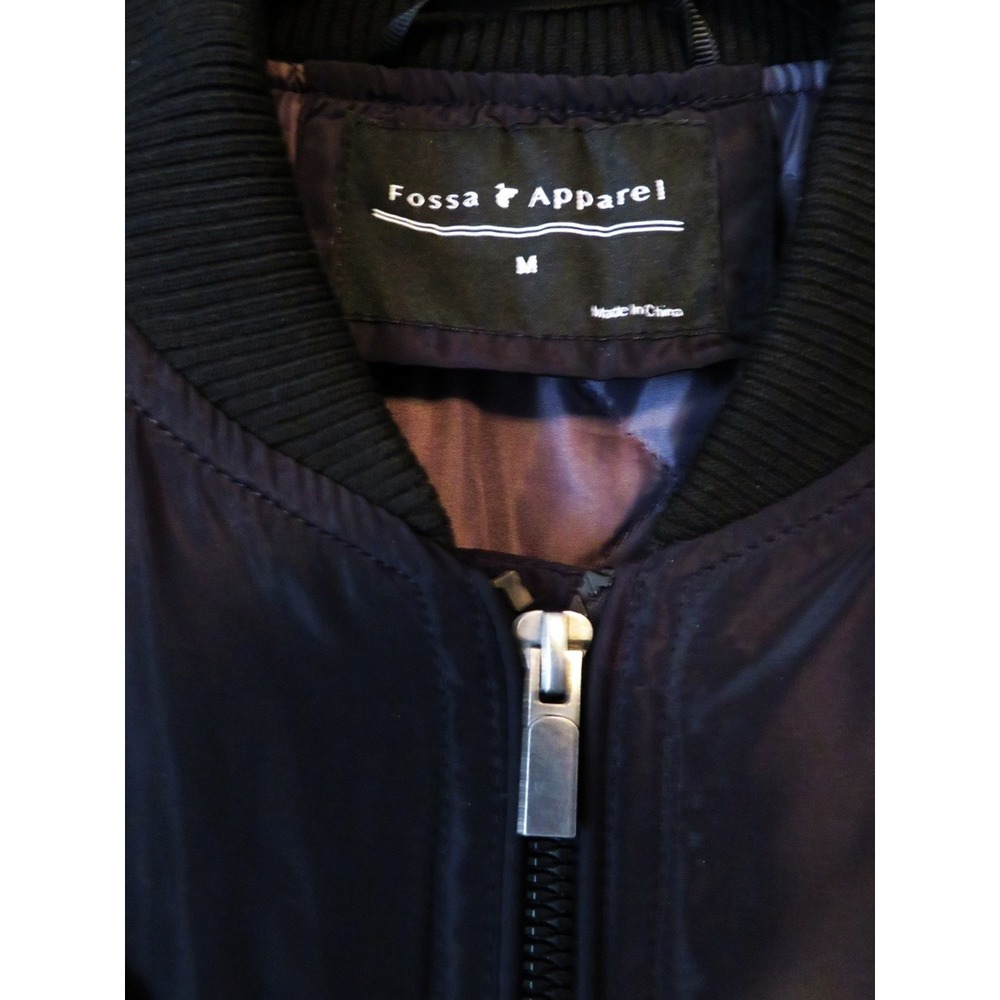 Fossa Apparel 1518 Wingover Bomber / Flight Jacket Sz Medium Marine Squadrom 163 - Picture 9 of 15